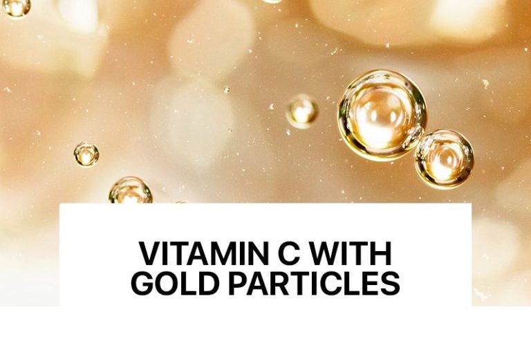 Me grimcat e arit të kombinuara me vitaminën C, arrijmë një efekt **Golden Glow** në lëkurë, sepse përveç ndriçimit që jep vitamina C, i dhurojmë lëkurës edhe një shkëlqim luksoz dhe elegant.